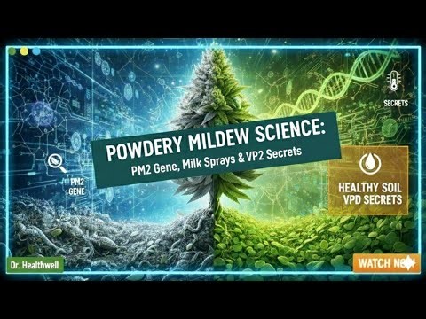 Cannabis Powdery Mildew Science: The PM2 Gene, Milk Sprays & VPD Secrets