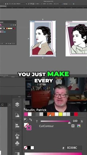 Effortless Sticker Printing: Illustrator to VersaWorks #shorts