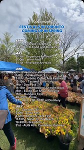 Spring = Festivals 🌿🌮🛍️💃 What festival are you most excited for?? #todotoronto #thingstodointoronto #torontofestivals #torontospring #freethingstodo #freefestivals #2025festivals #familyoutings #cityfestivals #funfestivals | Todotoronto