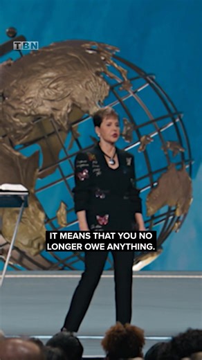 “He already paid for it.” - Joyce Meyer Ministries Watch the full sermon “Live boldly with Christ” with Joyce Meyer on the free TBN app. | TBN