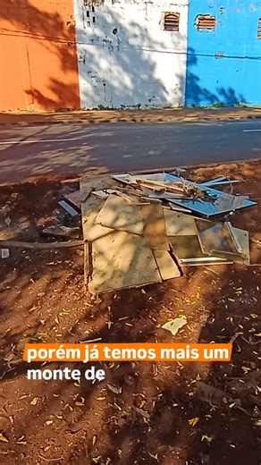 A prefeitura limpou, mas a população...