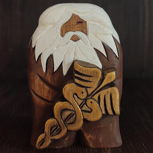 Odin Statue With Caduceus God of War Viking Gift - Etsy