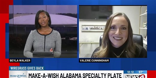 Talking Make-A-Wish Alabama specialty license plates