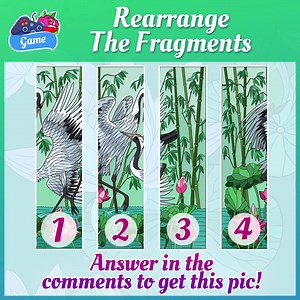 91K views · 6.4K reactions | Take a break and have fun with us! Look at the fragments below and rearrange them in the correct order. Leave your answer in the comments to color this amazing pic! #coloring #happycolor #paintbynumbers #colorbynumber | Happy Color - Color by Number | Facebook