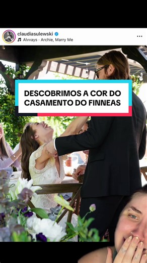 Sim, eu estou com hiperfoco nesse casamento #finneasoconnell #claudiasulewski #wedding #billieeilish #fofoca