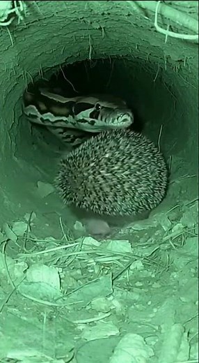 This Mother hedgehog Outsmart a Snake? ❤️💀
