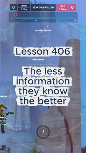 Lesson 406 The Less They Know The Better #overwatch #gamer #gaming