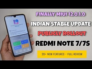 OFFICIAL INDIA - MIUI 12.0.1.0 Stable Update Rolling Out For Redmi Note 7/7S | New Features 😯😯