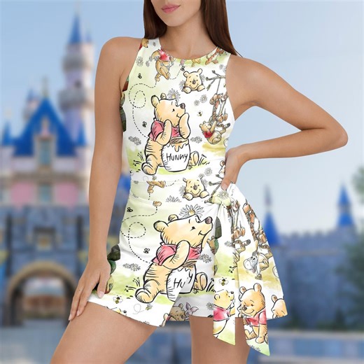 Winnie the Pooh Tennis Dress Skirt, Disney Pooh Tennis Dress, Tigger Piglet Eeyore Tennis Skort, Pooh Dress for Women, Magic Kingdom Outfit - Etsy