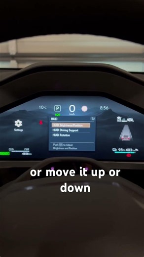 How to adjust the HUD (head up display) on 2026 Lexus ES