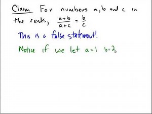 An example of a counterexample