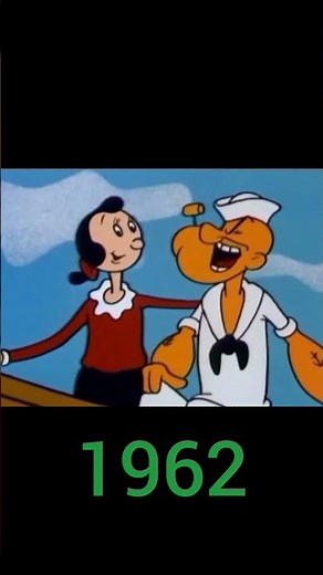 EVOLUTION OF POPEYE THE SAILOR MAN 1929-2025🌊⛵️🥬 #short #evolution #popoyethesailorman