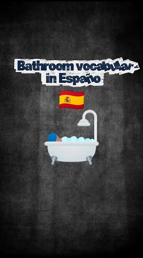 Bathroom vocabulary in Español ✨🛁 1. #LearnSpanish 2. #SpanishForBeginners 3. #LanguageLearning 4. #SpeakSpanish 5. #SpanishTikTok