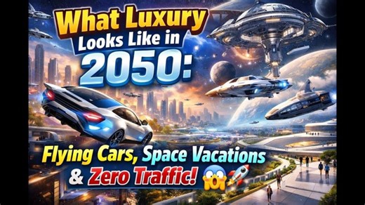 What Luxury Looks Like in 2050 Flying Cars, Space Vacations Zero Traffic! 😱🚀 #luxury #future | Alp Yenerer