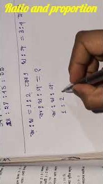 How to easily solve ratio and proportion problems? #wbp #math
