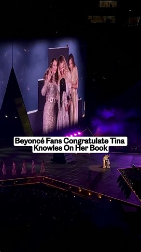 Watch #Beyonce and the crowd at her LA show congratulate #TinaKnowles on New York Times bestseller! #cowboycartertour | Entertainment Weekly