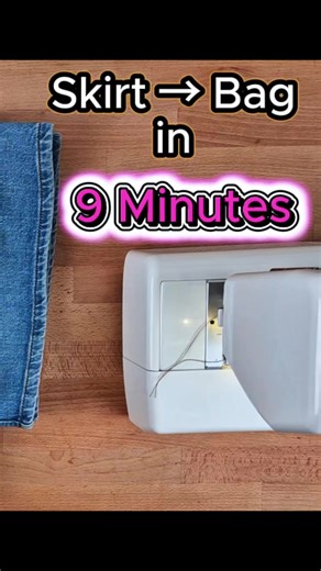 The Fastest Denim Bag I've Ever Made (9 minutes) #upcycling ##denim ##sewing #bag