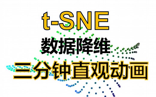 t-SNE/三分钟动画/史上最简单版本/包教包会/数据降维