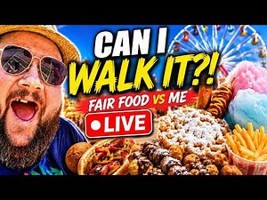 NEARLY 400LB MAN vs ERIE COUNTY FAIR 😳 Can I Walk It… or Will the FOOD WIN? LIVE