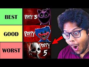 I Ranked EVERY POPPY PLAYTIME GAMES from Chapter 1 to 5 | AYUSH MORE 😱
