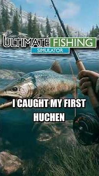 I Caught My First Huchen While Fly Fishing! #fishing #videogames #shorts #ultimatefishing