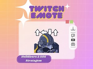 Helldivers 2 SOS Stratagem - Twitch Emote - Etsy UK