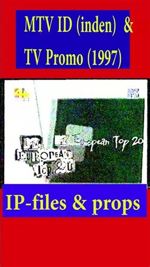 MTV ID (Inden) & TV Promo 1997 #1 #nostalgia #tv #retro #mtv
