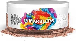 MARBLERS Orange Mica Powder Colorant [Eggshell Clay] 1oz (28g) | Cosmetic | Epoxy Resin Pigment | Dye | Non-Toxic, Vegan, Cruelty-Free | Lip Gloss, Nails, Body Butter | Bath Bomb, Candle & Soap Making