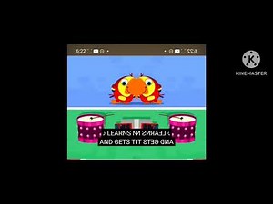 BabyFirst vocabularry theme song but every line of the song is reversed