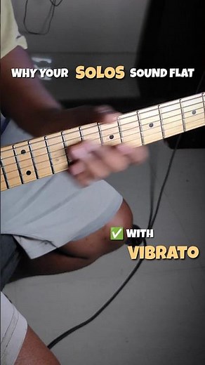Why Vibrato Makes Every Guitar Solo Sound Better 🎸 #guitarshorts #guitar #guitarlesson #guitartone