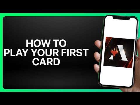 How To Play Your First Card In MTG Arena (Magic The Gathering)! Tutorial