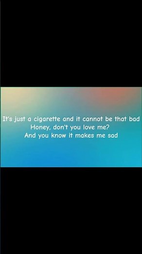 The Cigarette Duet (Lyrics)
