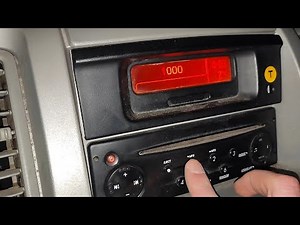 Enter radio code + set time Renault Trafic, Opel Vivaro, Nissan Primastar