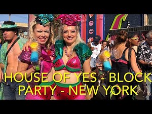 NYC House of Yes Block Party - Brooklyn New York - Body Painting, Dancing - 4K video - Sep 18, 2022