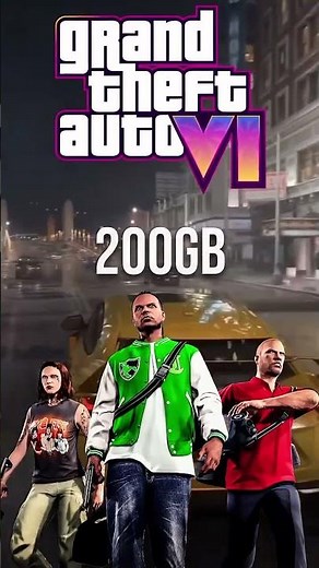 GTA VI File Size Revealed 🔥 | GTA 6 Storage Requirement Explained #gta #youtubeshorts