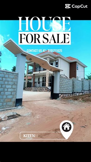 Brand new flat house on sale at kitende lumuli 2.5kms from entebbe main road having 4 bedrooms all self-contained sitting, dinning, kitchen and a boysquarter seating on 13 decimals with private mailo land title on table asking price 450m ugx slightly negotiable#foryoupageofficial #goviral #LandlordStress #RealEstateUganda #tiktoklive