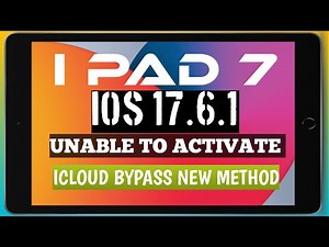 IPad A1954 IOS 17.6 Unable To Active Hello Screen iCloud Bypass Unlock Tool 2024.