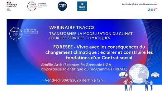 FORESEE – Vivre avec les conséquences du changement climatique - A. Artis | TRACCS - Transformer la modélisation du climat pour les services climatiques