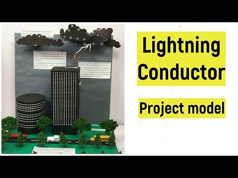 Lightning conductor project model | What is a lightning conductor | Lightning rod Lightning arrester