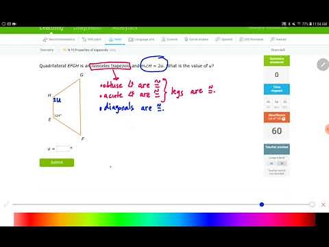 IXL N.10 Properties of trapezoids