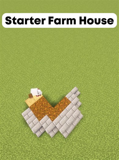 Minecraft Farm House Tutorial Build #minecrafttiktok TikTok