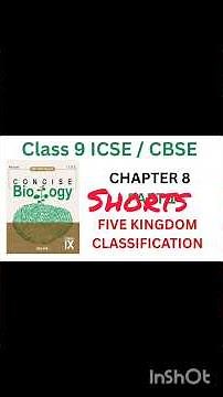 ICSE CLASS 9 | CHAPTER 8 - FIVE KINGDOM CLASSIFICATION | PART 1 | CONCISE BIOLOGY | SELINA #cbse