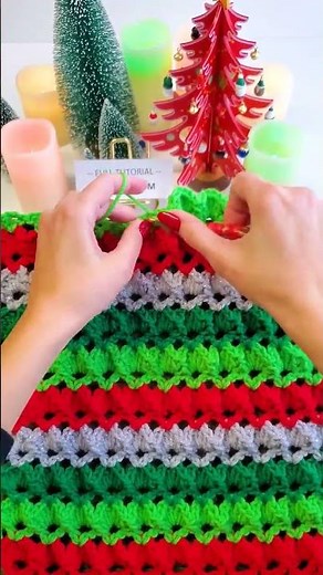 How to Crochet 3D Shell Stitch Pattern #shorts