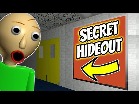 I FOUND A SECRET HIDEOUT IN BALDI'S SCHOOL! | New Baldi's Basics Mod