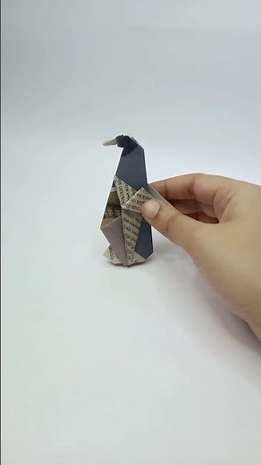 Can You Fold a Penguin in 5 Minutes? 🐧 | Origami Mini Clip | Full Tutorial 👇