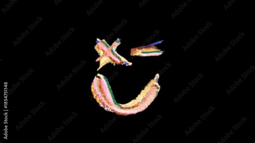 Wink emoji animation drawn in bold marker lettering style, cheeky reaction icon for playful messages and social overlays.