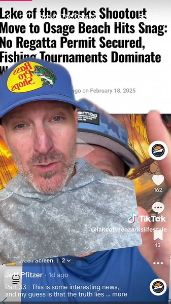 Fake news alert! If you hadn’t seen the video that I did over the weekend, from an article that was published, the link is below, and stay tuned for the facts from the Executive Director of the Shootout, herself! #shootout #lakeoftheozarksshootout #boatraces #lakeoftheozarks #ozarks #loto #pfitzermedia #loz #lakeoftheozarkslifestyle #greenscreen @Jeff Pfitzer