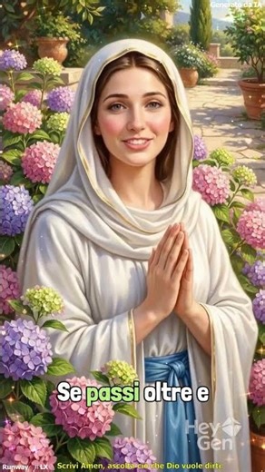 Se passerete di qui senza ringraziare la Vergine Maria, domani sarà troppo tardi.
