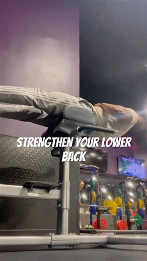 Isometric to strength your lower back #fitnessjourney