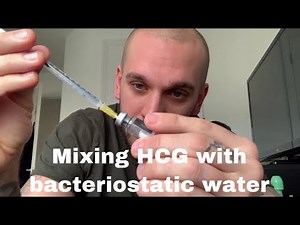 How to mix HCG with bacteriostatic water for Testosterone Replacement Therapy (TRT). Gonasi 5000 IU